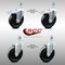Service Caster 5 Inch SS Hard Rubber Swivel 12mm Threaded Stem Caster Lock Brake SCC, 2PK SCC-SSTSTTL20S514-HRS-M1215-2-S-2 - alternate 2